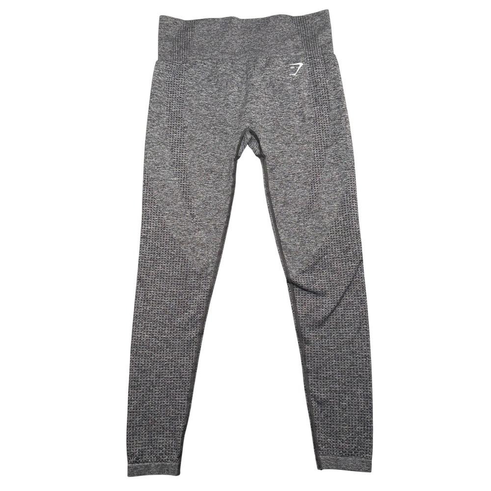 Gymshark Vital Seamless Leggings‎ Womens Small Gray Marl High Rise Workout